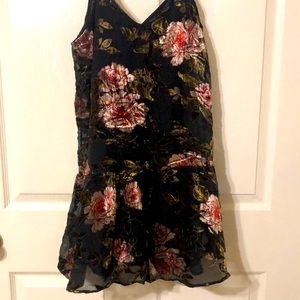 Velvet Flower Dress